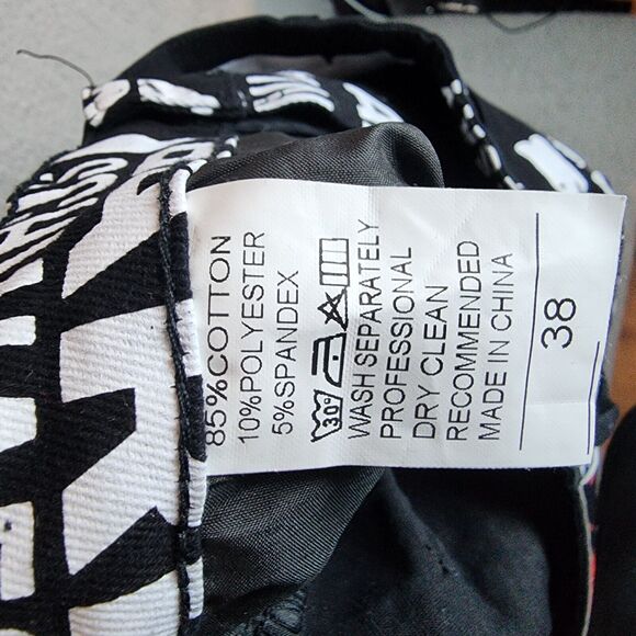 Biepa Jeans Men's Black Denim Fashion Graffiti Style Jeans Size 38 Pants - Picture 10 of 10